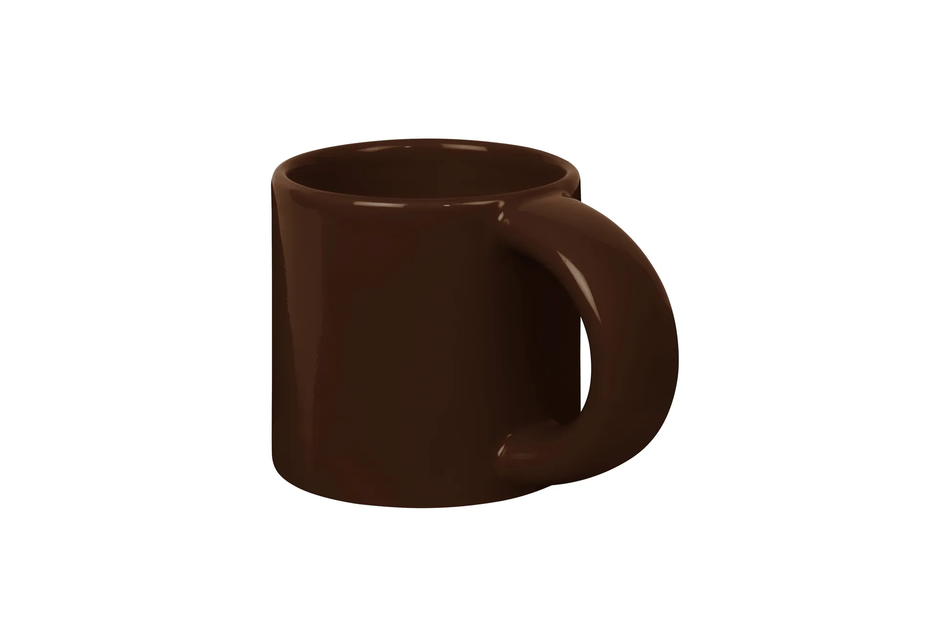 Bronto mug 30 cl 2-pack, Brown Hem