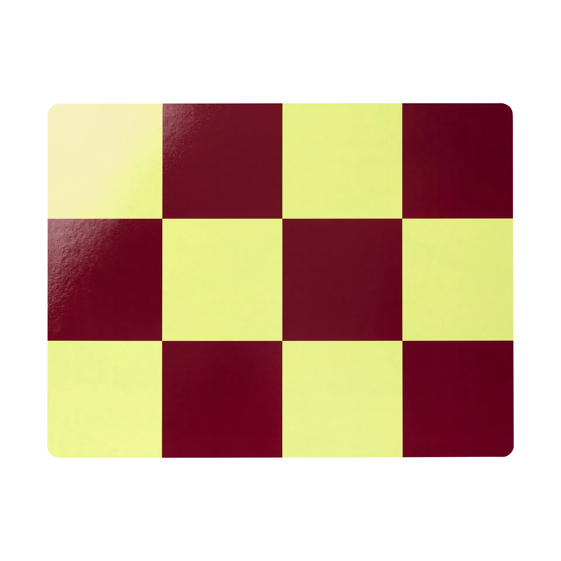 Check placemat 30x40 cm 2-pack, Butter-burgundy Hem