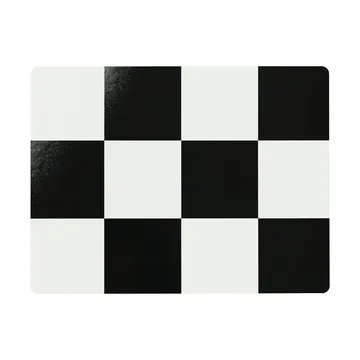 Check placemat 30x40 cm 2-pack - Cream-black - Hem