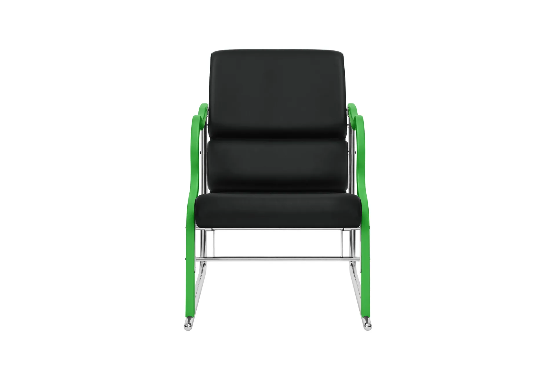 Experiment 501 lounge chair, Green-black leather Hem