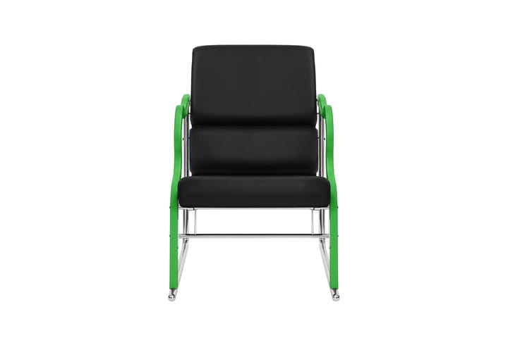 Experiment 501 lounge chair, Green-black leather Hem