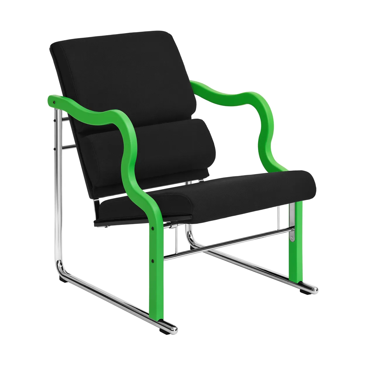 Hem Experiment 501 lounge chair Green-black | Scandinavian Design | Chairs | Green