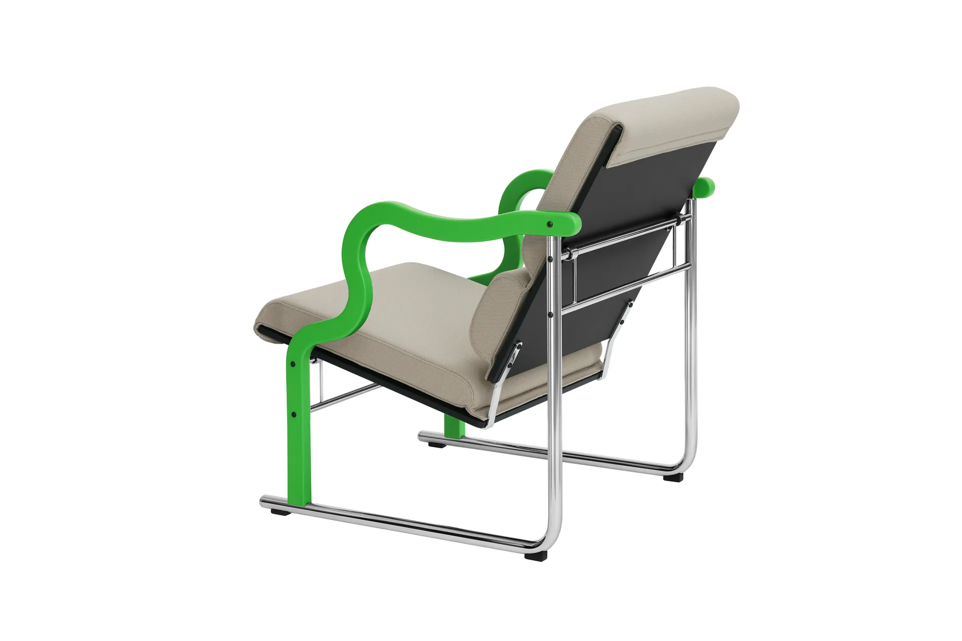 Experiment 501 lounge chair, Green-light beige Hem