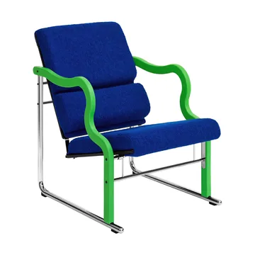 Experiment 501 lounge chair - Green-ultramarine - Hem