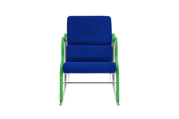 Experiment 501 lounge chair - Green-ultramarine - Hem