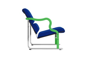 Experiment 501 lounge chair - Green-ultramarine - Hem