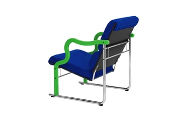 Experiment 501 lounge chair - Green-ultramarine - Hem