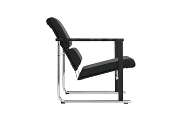 Experiment 502 lounge chair - Black-black leather - Hem