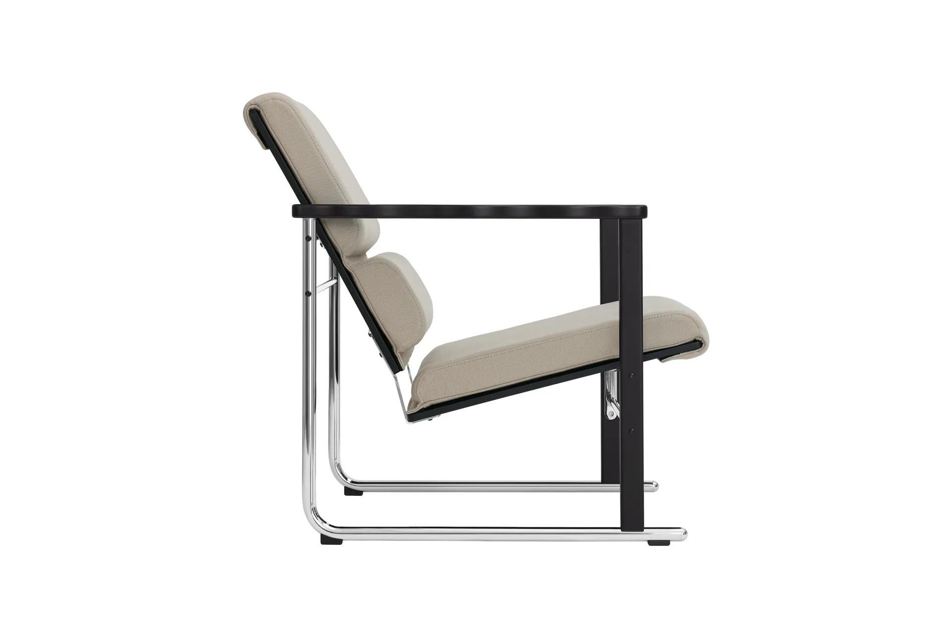 Experiment 502 lounge chair, Black-light beige Hem