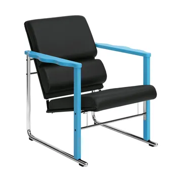 Experiment 502 lounge chair - Blue-black leather - Hem