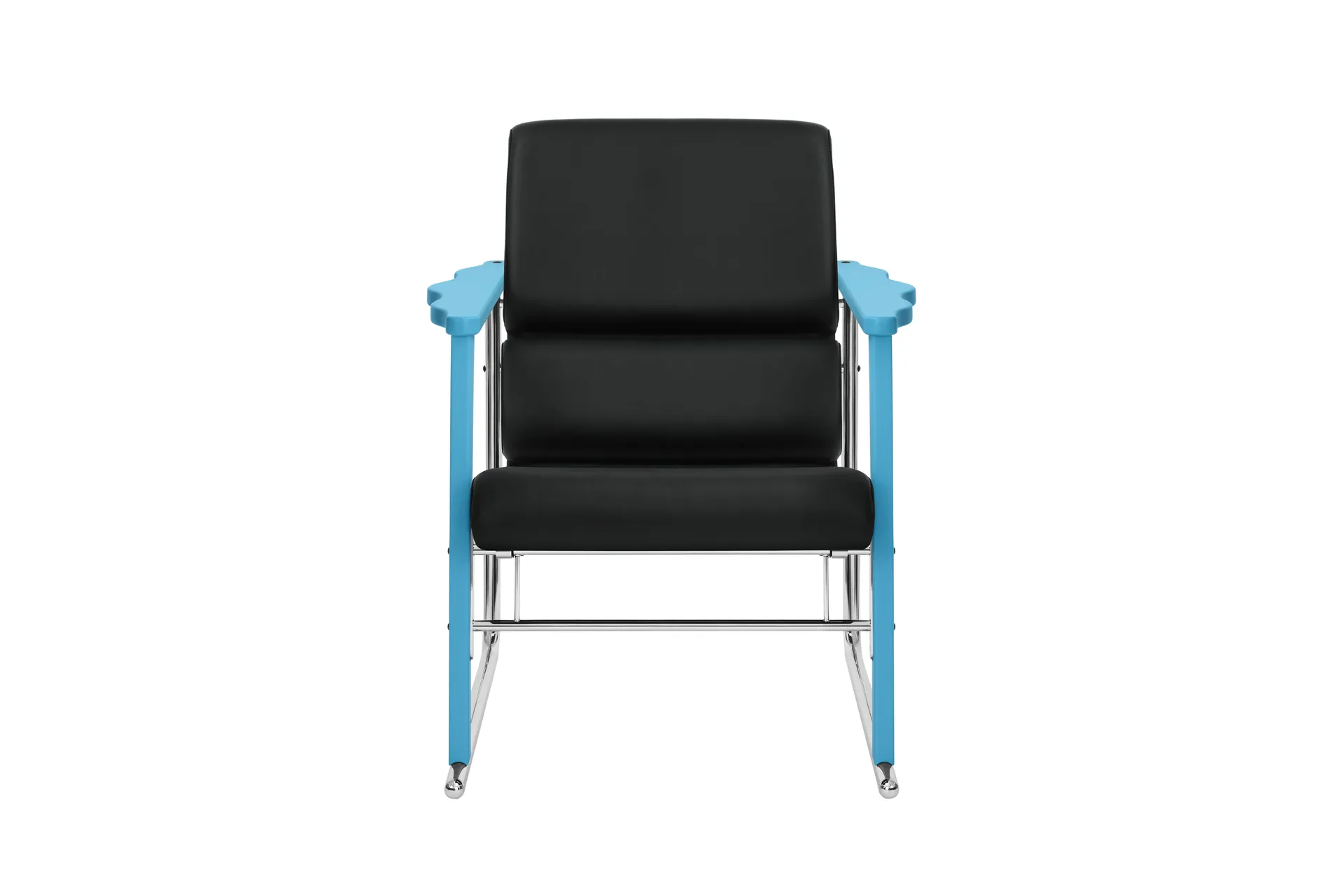 Experiment 502 lounge chair, Blue-black leather Hem