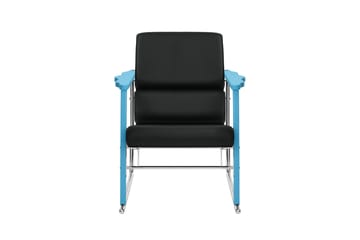 Experiment 502 lounge chair - Blue-black leather - Hem