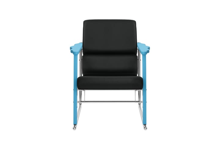 Experiment 502 lounge chair, Blue-black leather Hem