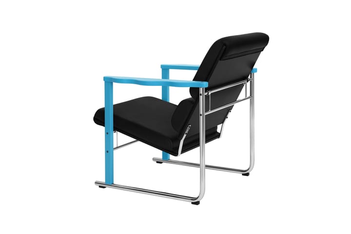 Experiment 502 lounge chair, Blue-black leather Hem