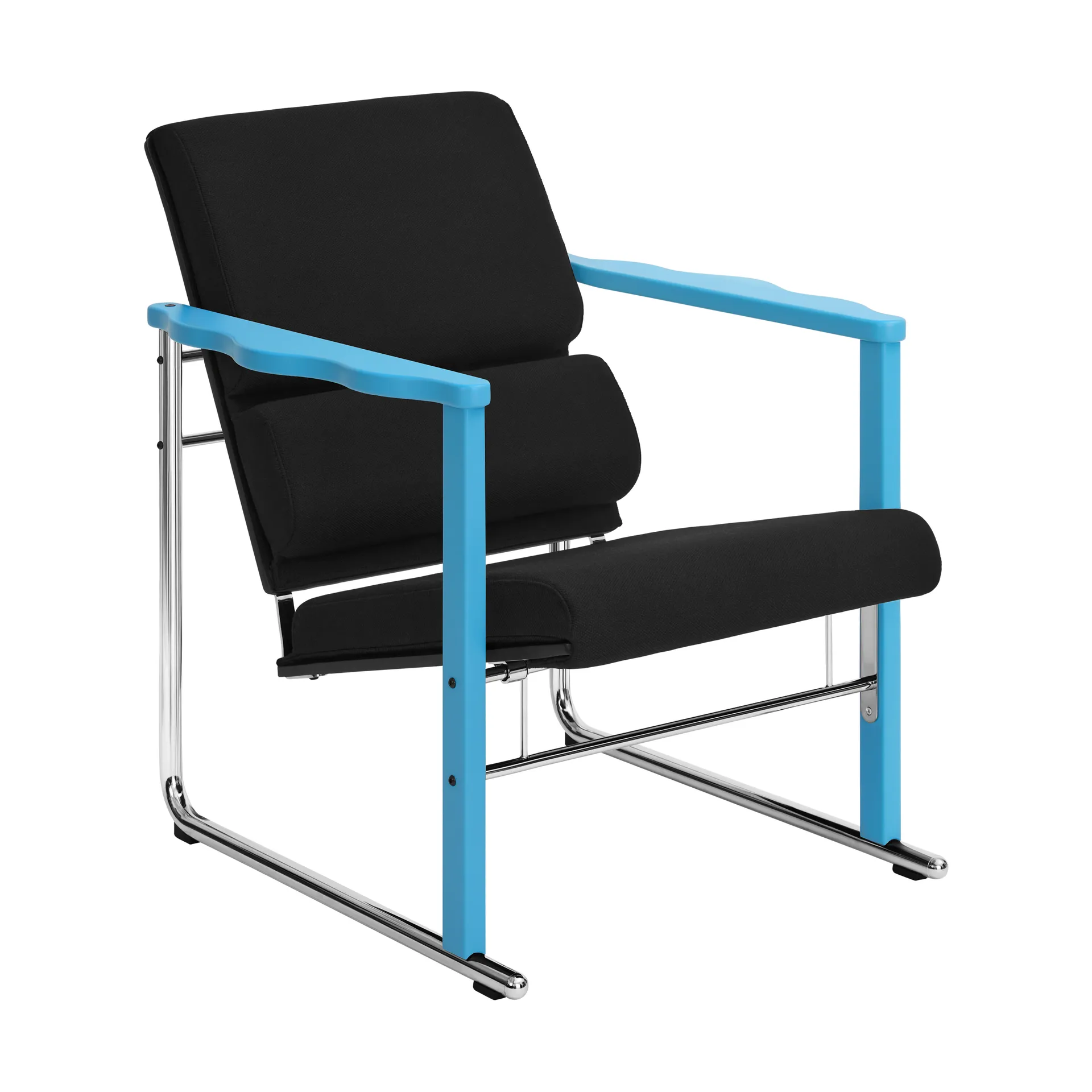 Experiment 502 lounge chair, Blue-black Hem