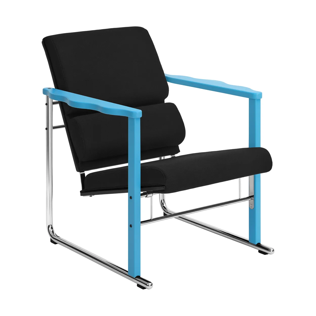 Hem Experiment 502 lounge chair Blue-black | Scandinavian Design | Chairs | Blue