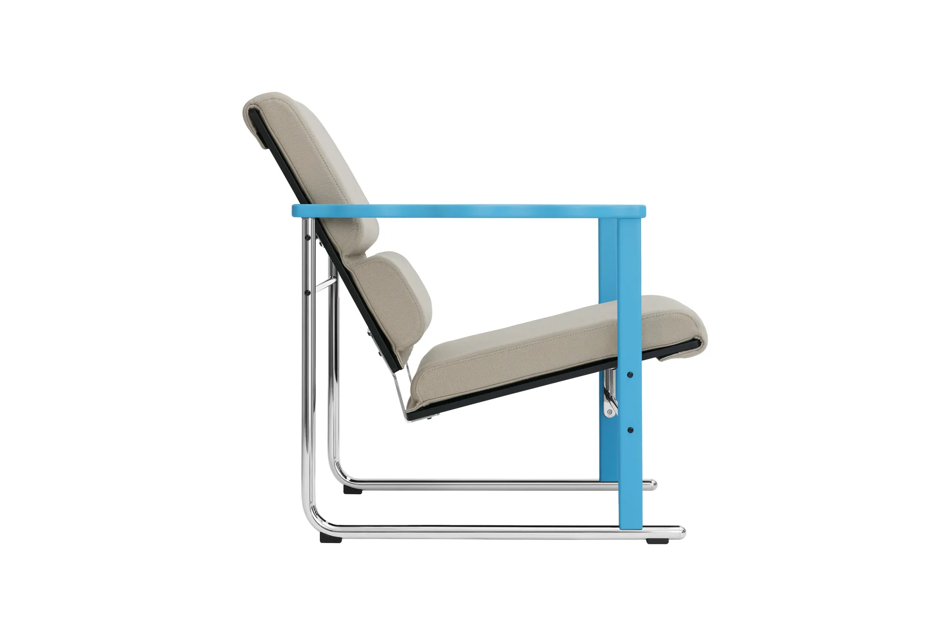 Experiment 502 lounge chair, Blue-light beige Hem