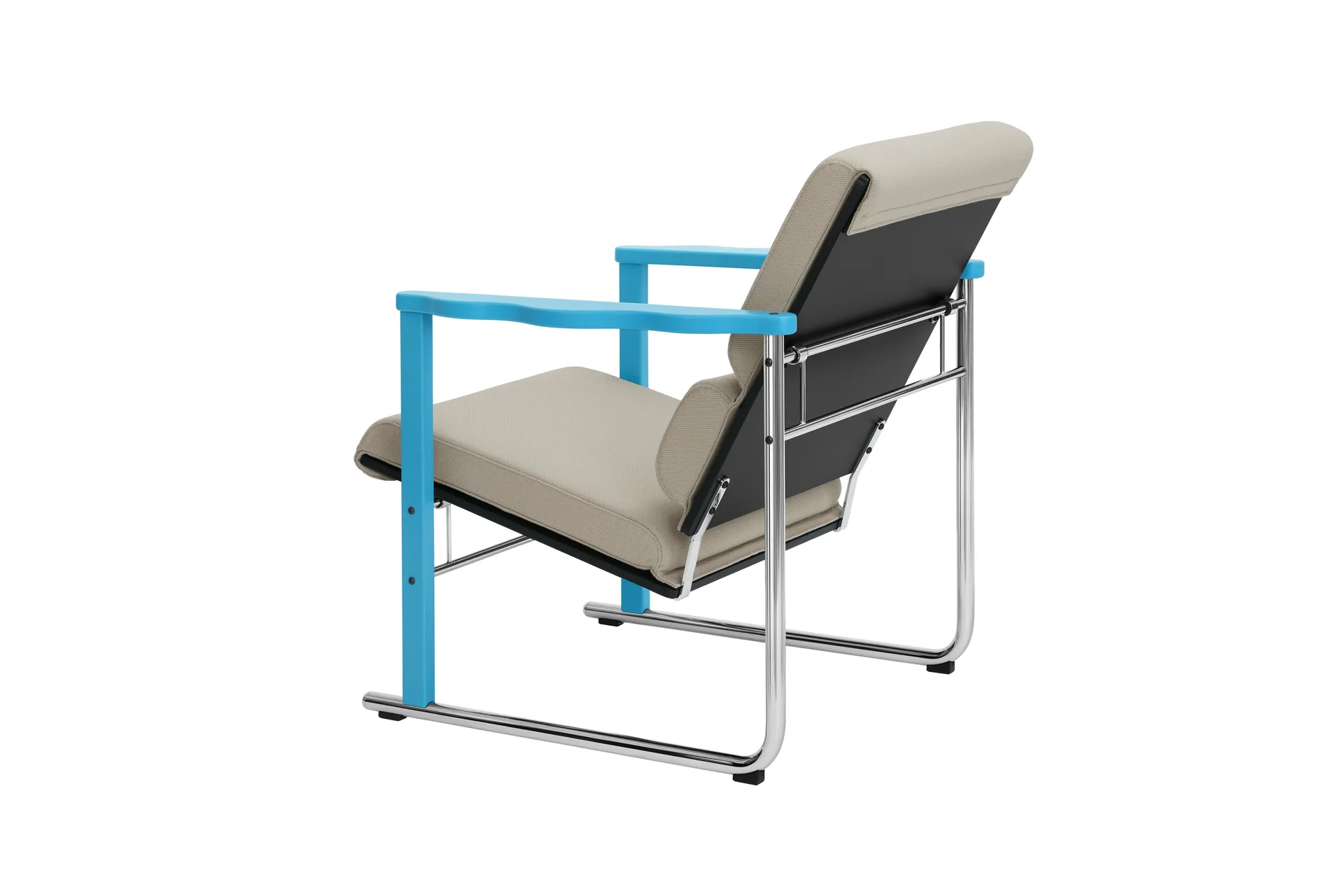 Experiment 502 lounge chair, Blue-light beige Hem
