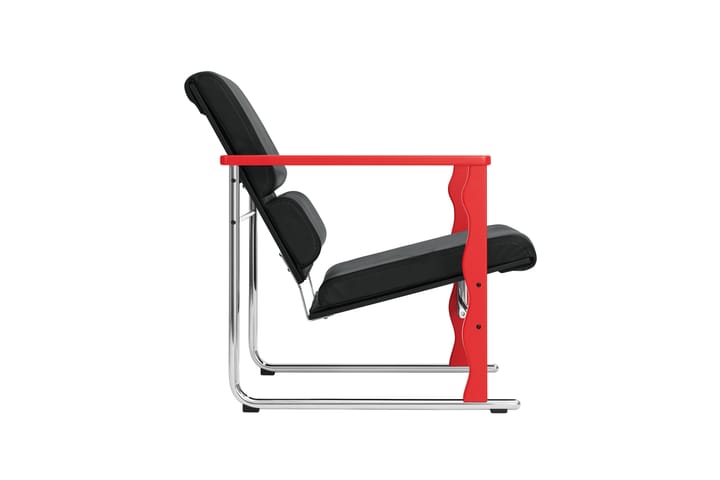 Experiment 503 lounge chair, Red-black leather Hem
