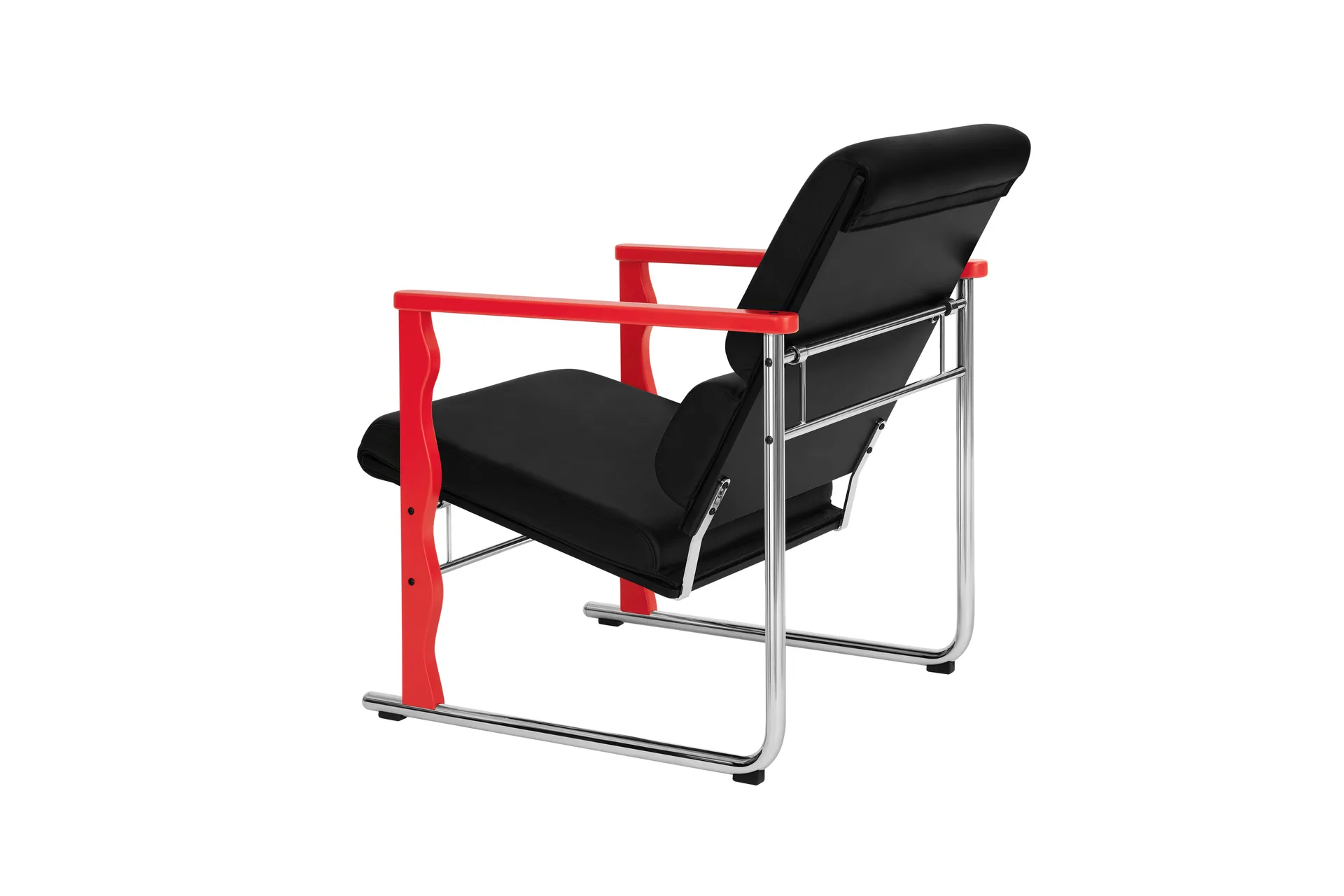 Experiment 503 lounge chair, Red-black leather Hem