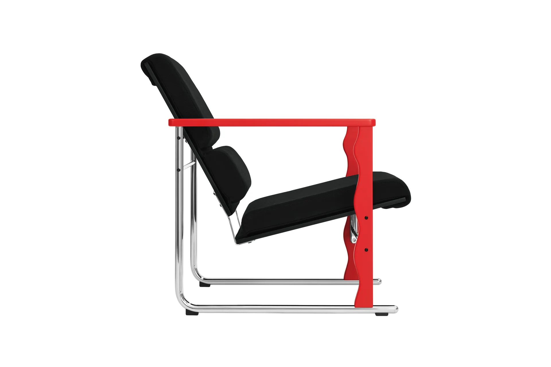Experiment 503 lounge chair, Red-black Hem