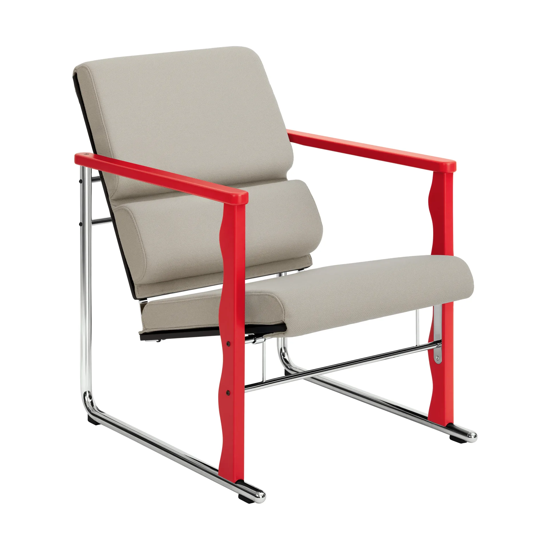 Experiment 503 lounge chair, Red-light beige Hem
