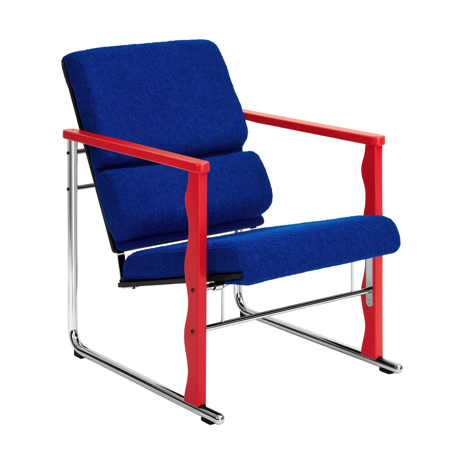 Experiment 503 lounge chair, Red-ultramarine Hem