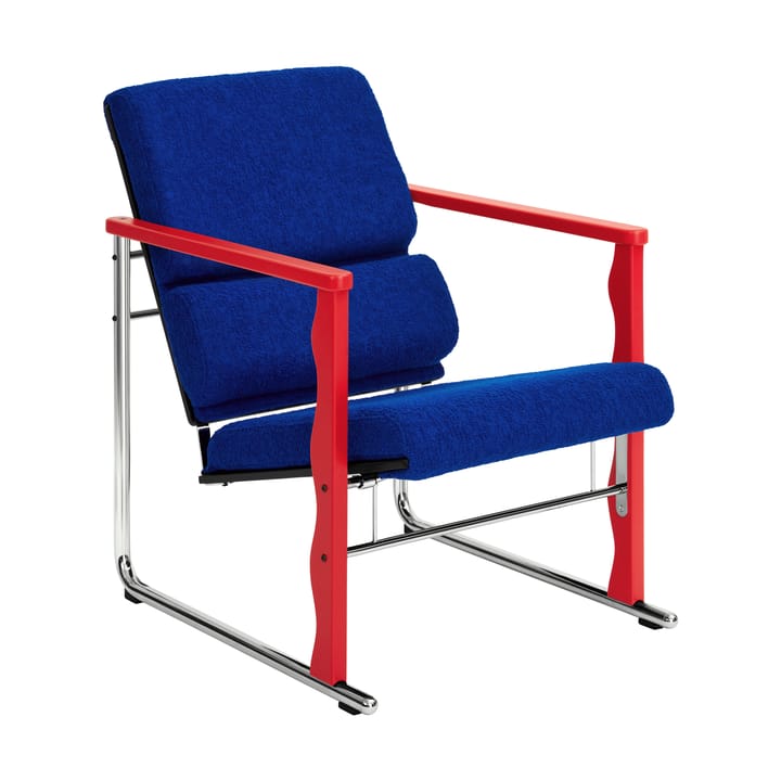 Experiment 503 lounge chair - Red-ultramarine - Hem