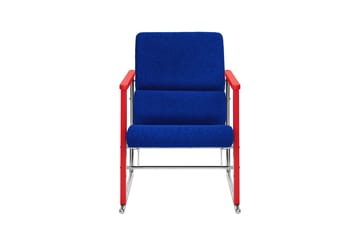 Experiment 503 lounge chair - Red-ultramarine - Hem