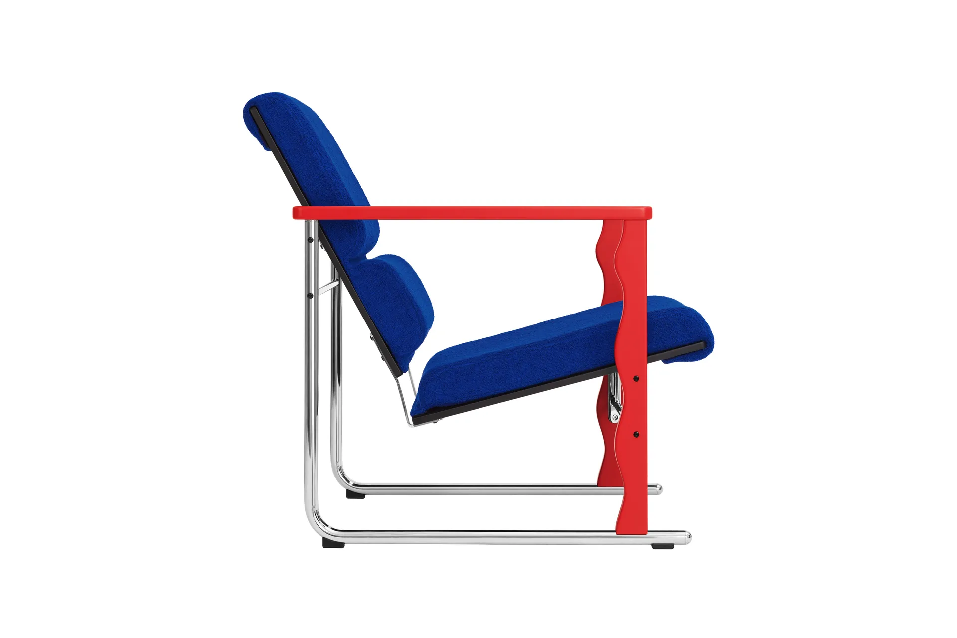 Experiment 503 lounge chair, Red-ultramarine Hem