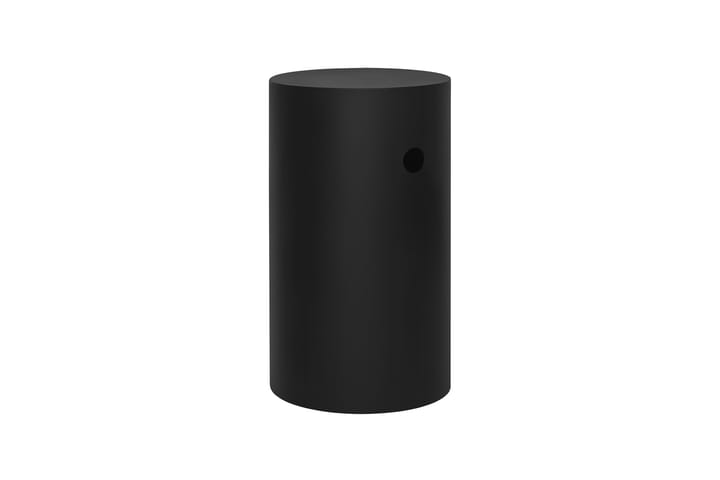 Hide pedestal Ø38x68 cm, Jet black textured Hem