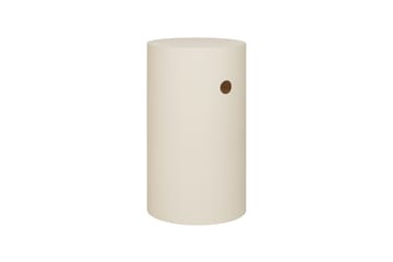 Hide pedestal Ø38x68 cm - Light ivory textured - Hem