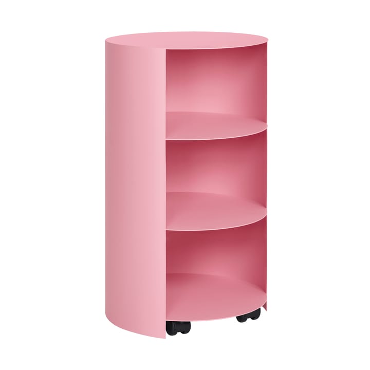 Hide pedestal Ø38x68 cm - Light pink textured - Hem
