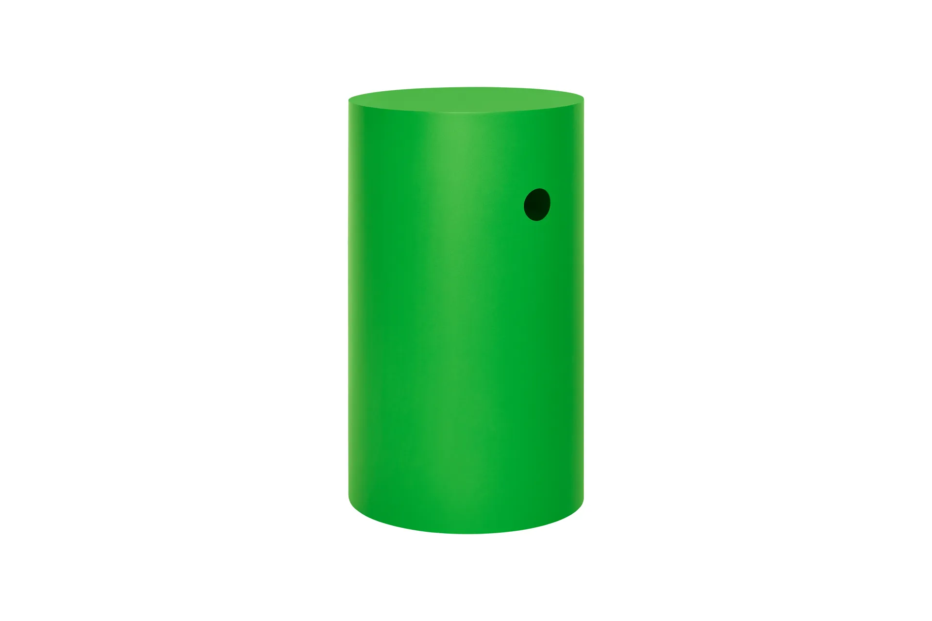 Hide pedestal Ø38x68 cm, Pure green textured Hem