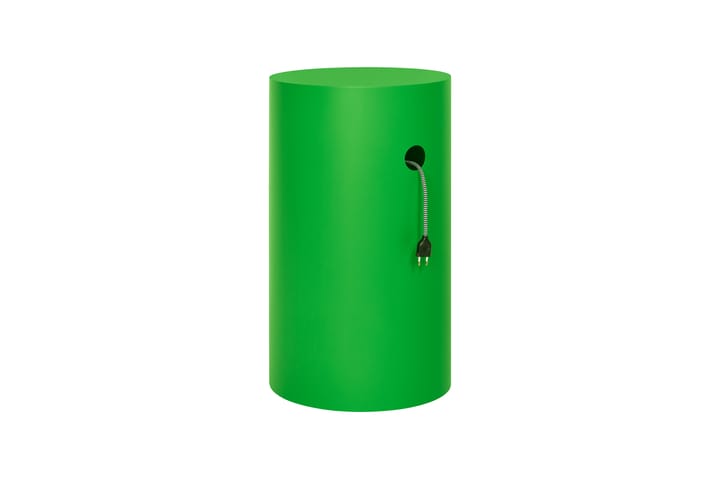 Hide pedestal Ø38x68 cm, Pure green textured Hem