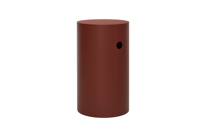Hide pedestal Ø38x68 cm, Red brown textured Hem