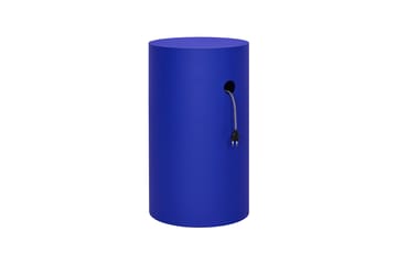 Hide pedestal Ø38x68 cm - Ultramarine blue textured - Hem