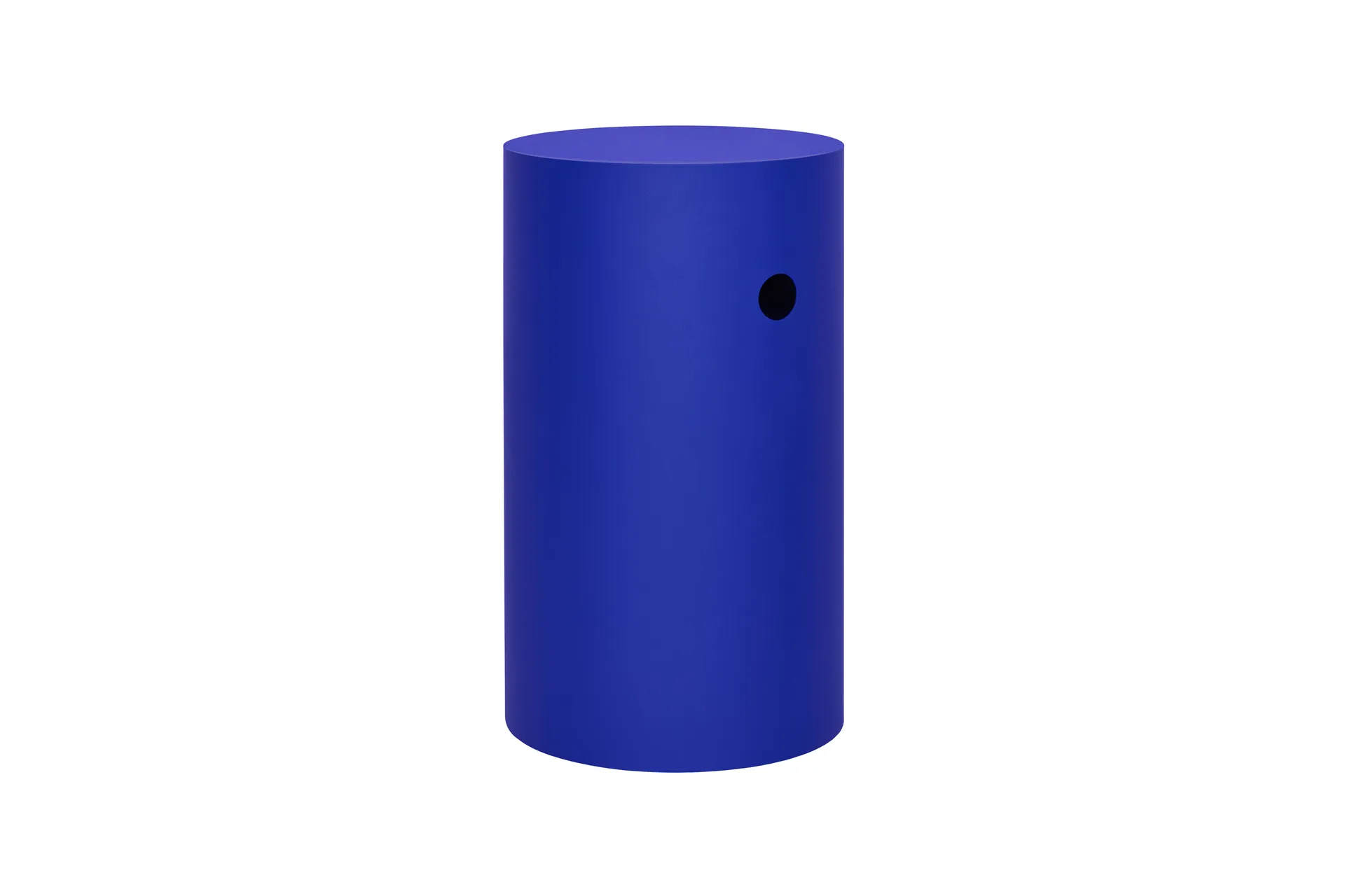 Hide pedestal Ø38x68 cm, Ultramarine blue textured Hem
