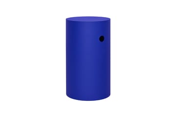 Hide pedestal Ø38x68 cm - Ultramarine blue textured - Hem