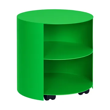 Hide side table Ø38x41 cm - Pure green textured - Hem