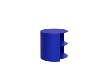 Hide side table Ø38x41 cm - Ultramarine blue textured - Hem