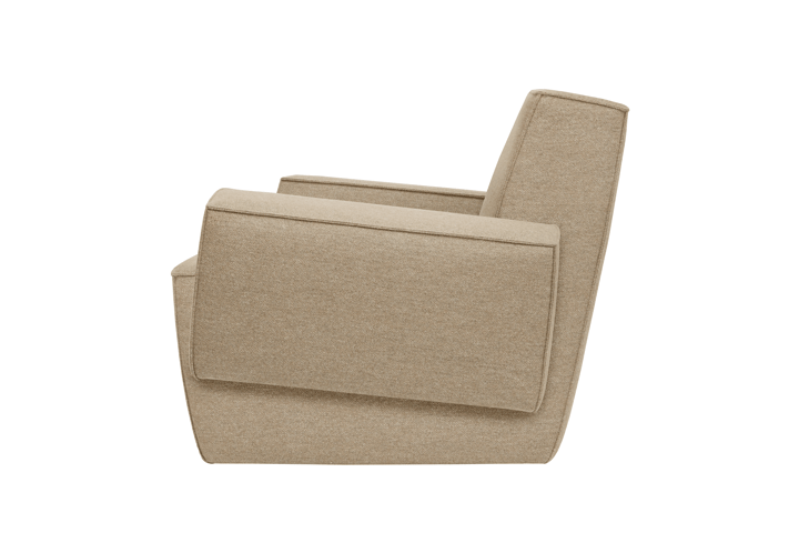 Hunk lounge chair with arm rest, Beige Hem