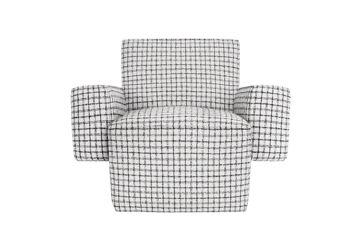 Hunk lounge chair with arm rest - Checkered black/white - Hem
