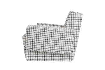 Hunk lounge chair with arm rest - Checkered black/white - Hem