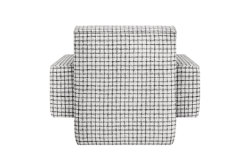 Hunk lounge chair with arm rest - Checkered black/white - Hem