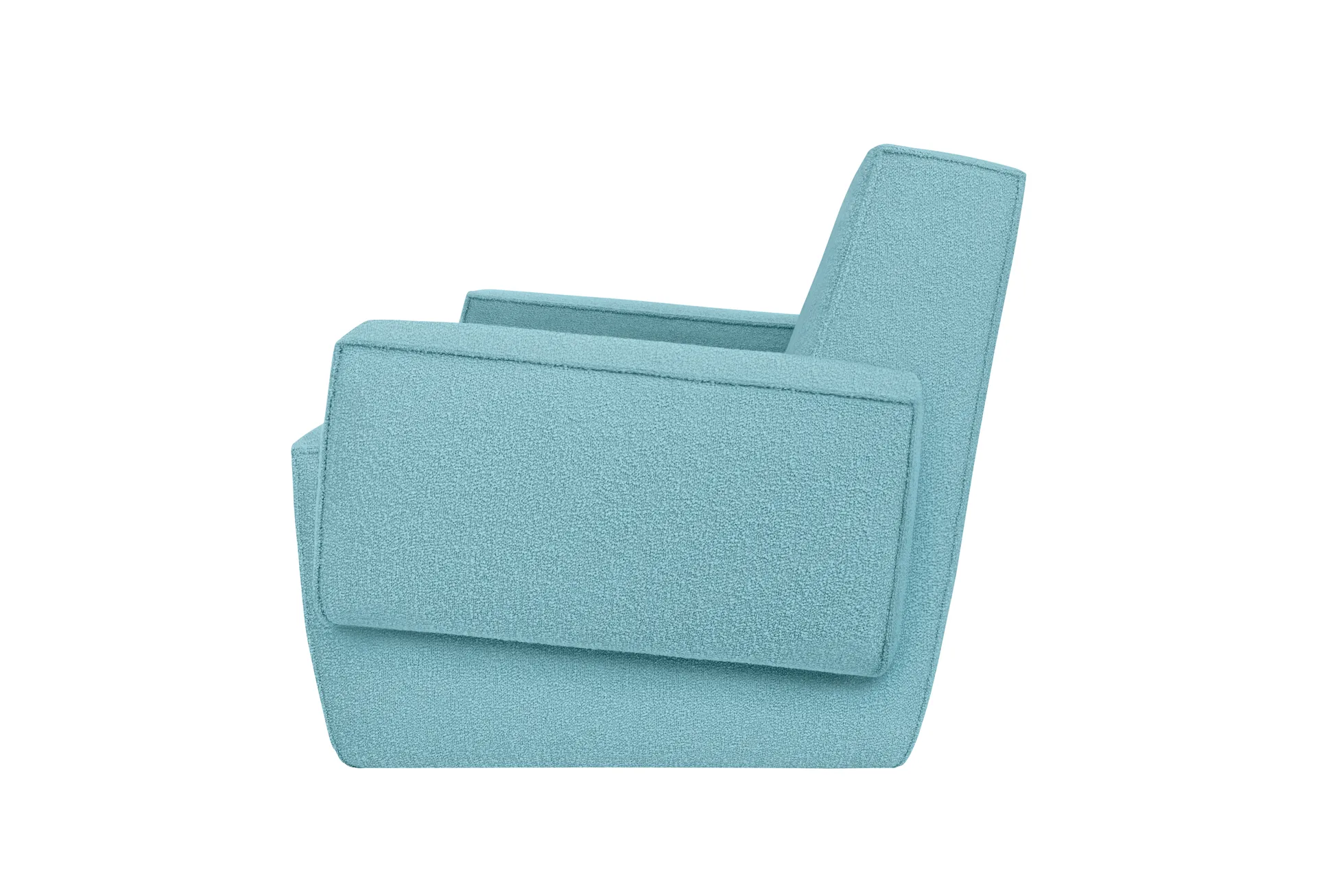 Hunk lounge chair with arm rest, Icicle Hem