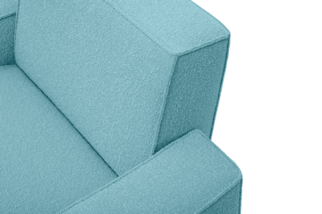 Hunk lounge chair with arm rest - Icicle - Hem