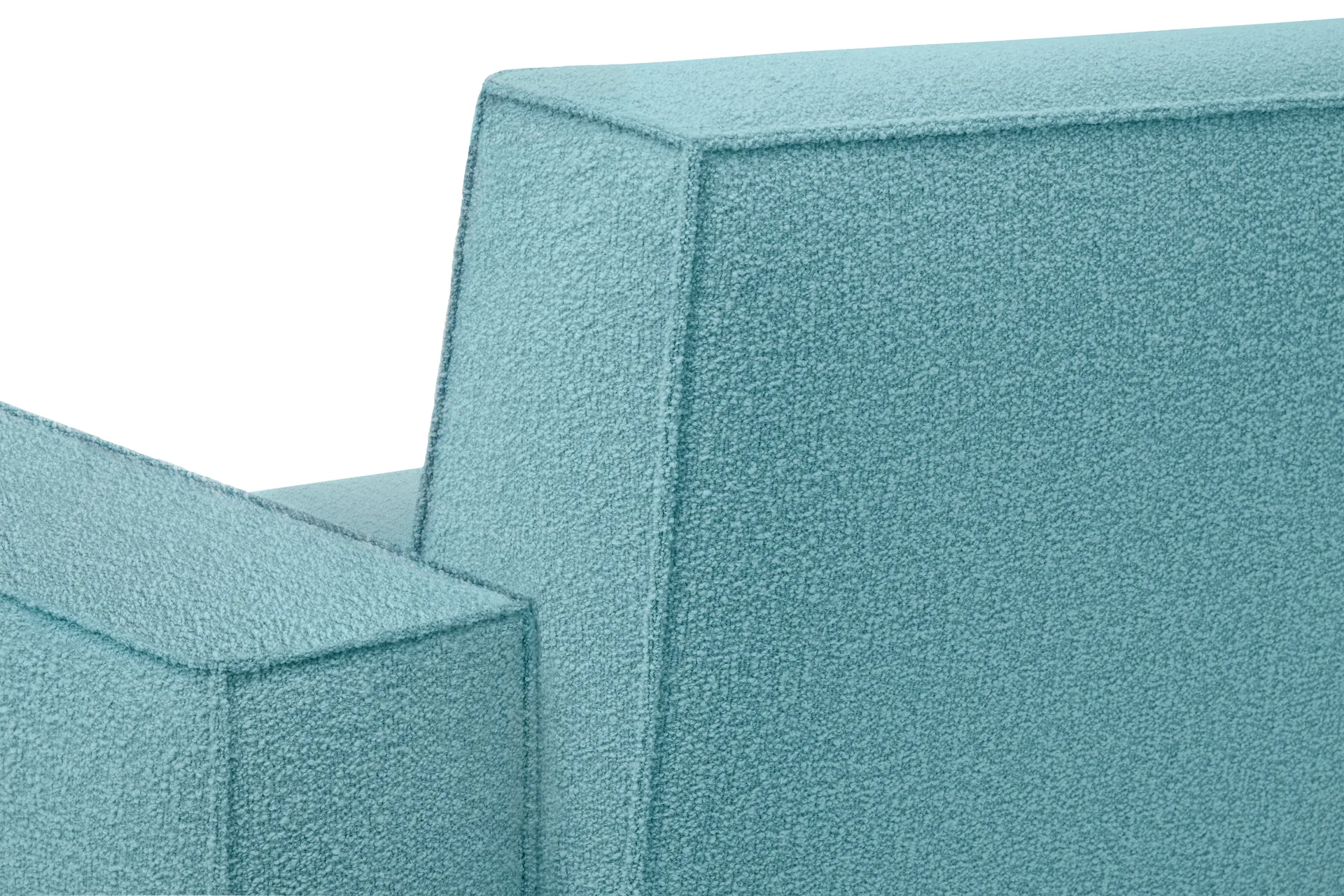 Hunk lounge chair with arm rest, Icicle Hem