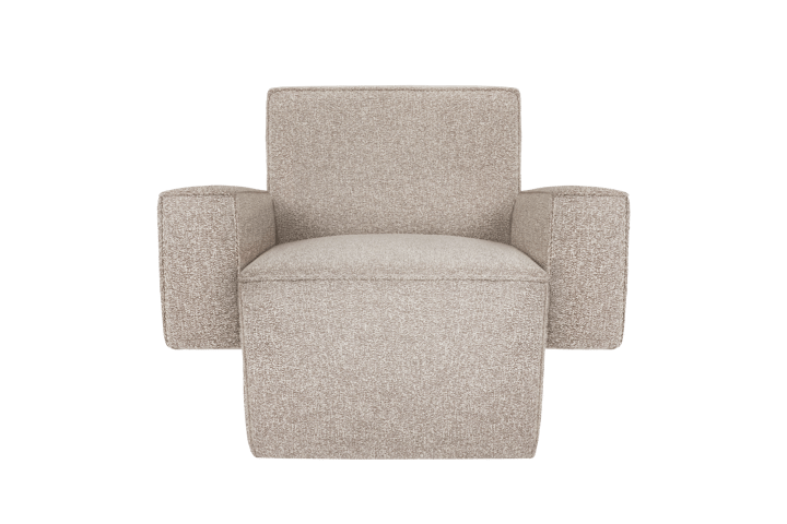 Hunk lounge chair with arm rest, Swan Hem