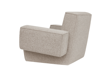 Hunk lounge chair with arm rest - Swan - Hem